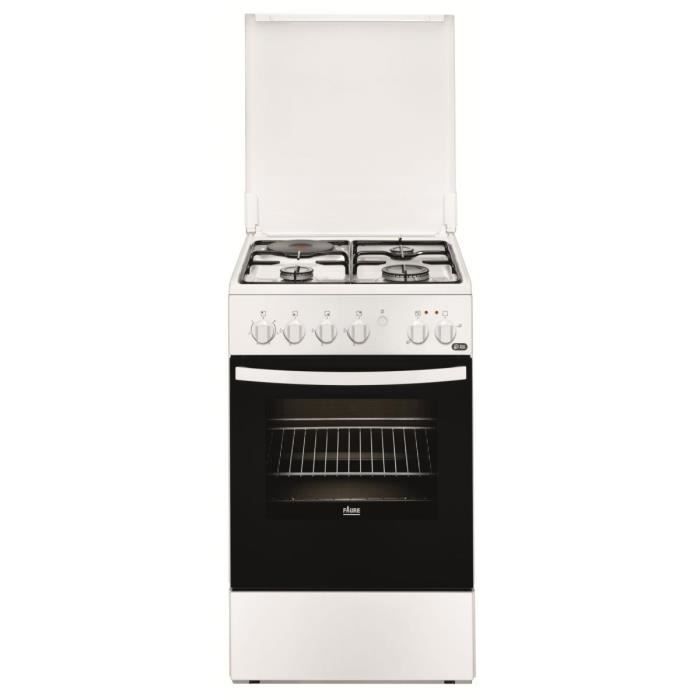 FAURE CUISINIERE Mixte 50X60 3 foyers gaz thermocouplés + 1 plaque électrique -