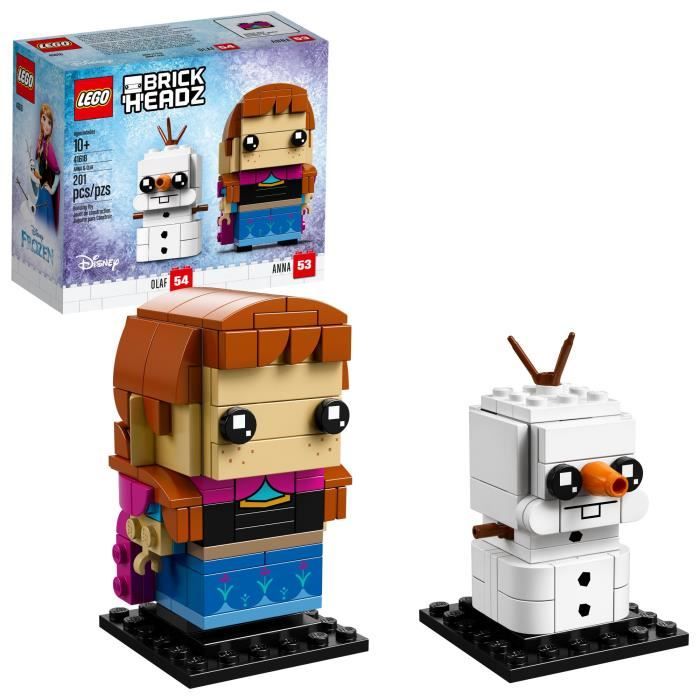 Jeu D'Assemblage LEGO Brickheadz Anna & Olaf Kit de construction, Multicolor UAYJ4