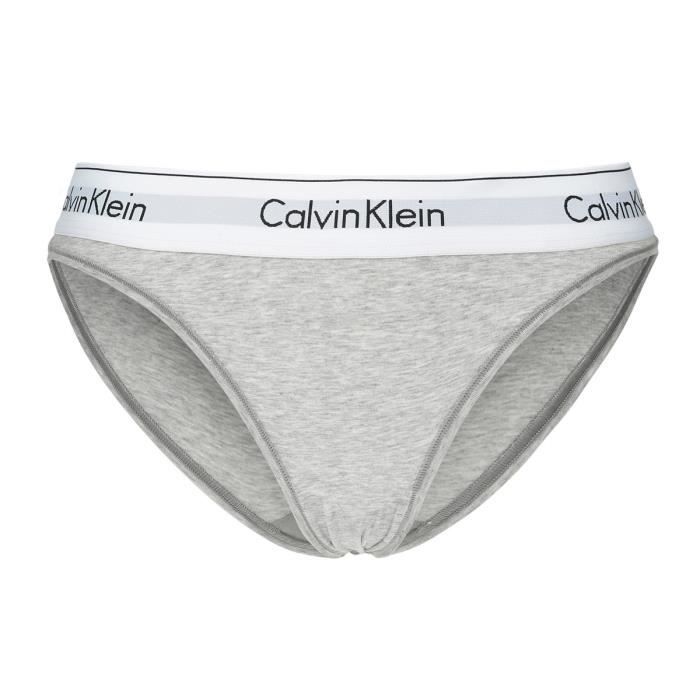 CALVIN KLEIN SLIP Femme GREY HEATHER,