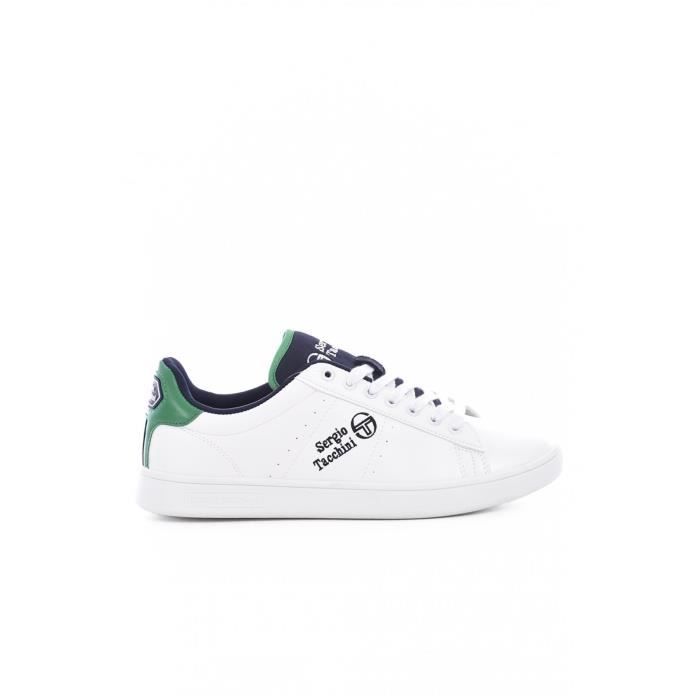 Sneakers basses simili cuir - Homme - Sergio tacchini - 02 White/green