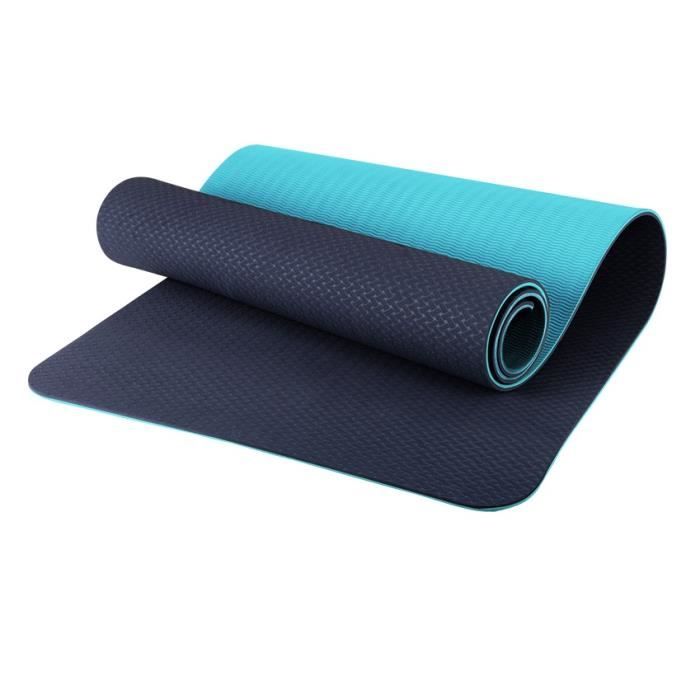 OneTwoFit Tapis de sol Tapis de sport Tapis de gym, Tapis de yoga Matelas de Gym Épais et Pliable 180 cm x 60 cm x 5 cm Noir OT170