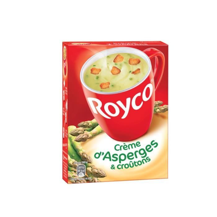 Crème asperge crouton 4x 15g Royco Minute