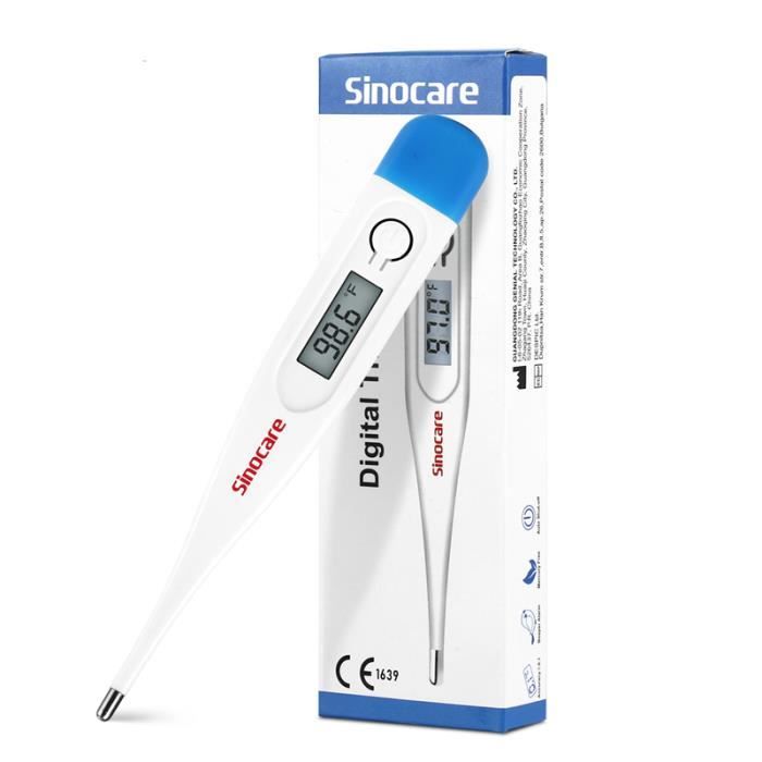 Sinocare Thermomètre médical numérique - Pour Bouche/Rectum/Aisselle - adulte/bébé