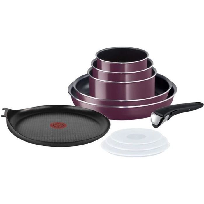 Tefal Set 10 pièces Ingenio Violet L2019802