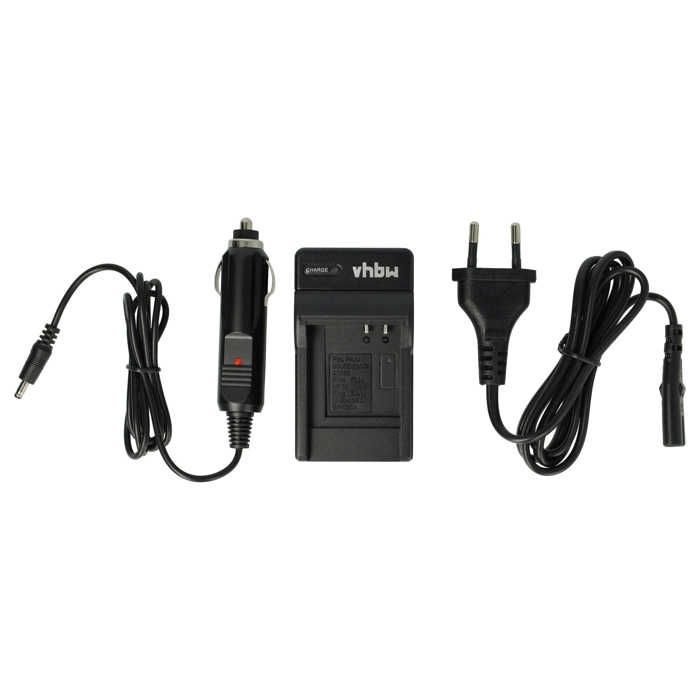 vhbw Chargeur de batterie compatible avec Panasonic Lumix DMC-FX8, DMC-FX9, DMC-LX1, DMC-LX2 batterie appareil photo digital, DSLR,