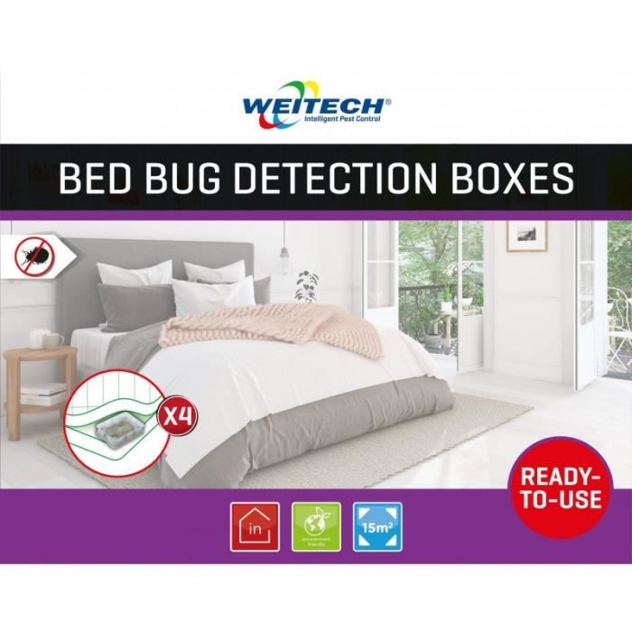 WEITECH BED BUG DETECTION BOXES Piège Contre Infestation Punaises De Lit