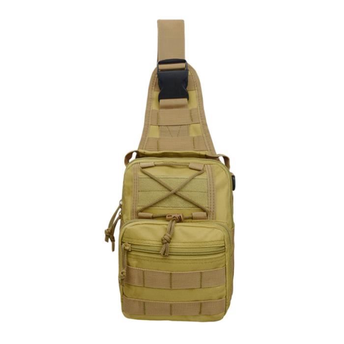 Oxford Pack Camouflage Sur Le Terrain Sports Poitrine Une Épaule Oblique Straddle Sac (Kaki) VALISE OU BAGAGE VENDU SEUL