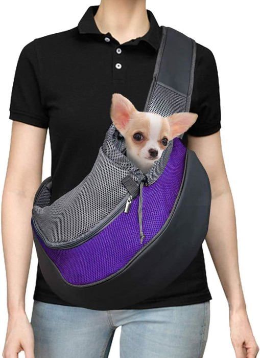 Comparer les prix de Sac de Transport Ajustable pour Animaux Mesh Respirant Sac Dos pour Chien et Chat Idal pour Randonne PZCC
