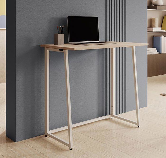 Bureau pliant - Gala - Blanc - Longueur 80 5 cm - Compact - Réglable Bureau pliant - Gala - Blanc - Longueur 80 5 cm - Compact - Réglable