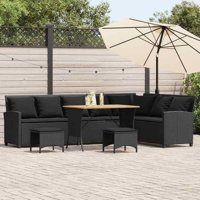 VIDAXL Salon de jardin 4 pcs Forme - vue 3