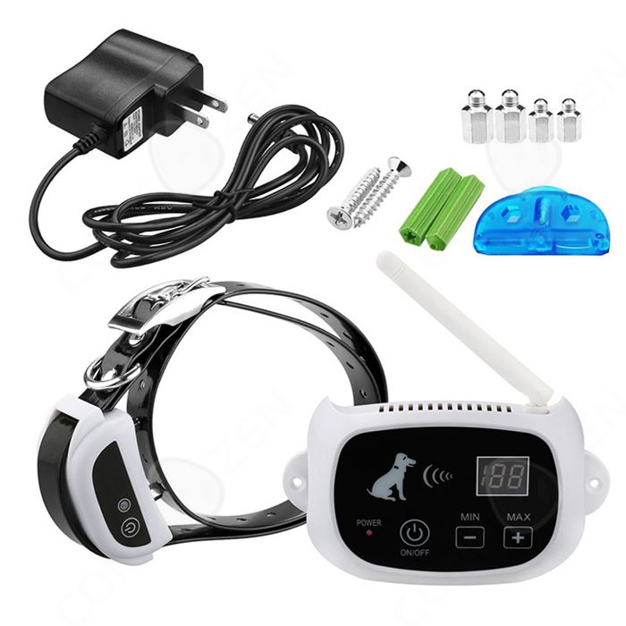 Meilleurs prix pour C Système de clôture anti-fugue électronique invisible pour chiens avec 2 colliers clôture électronique sans fil pour chien étanche