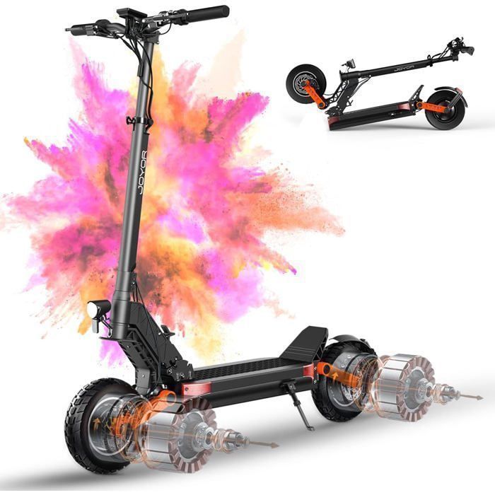 JOYOR S10S Trottinette adulte pliable 2x1000W (60V/1080Wh) 75km susp. double pneus TT 10