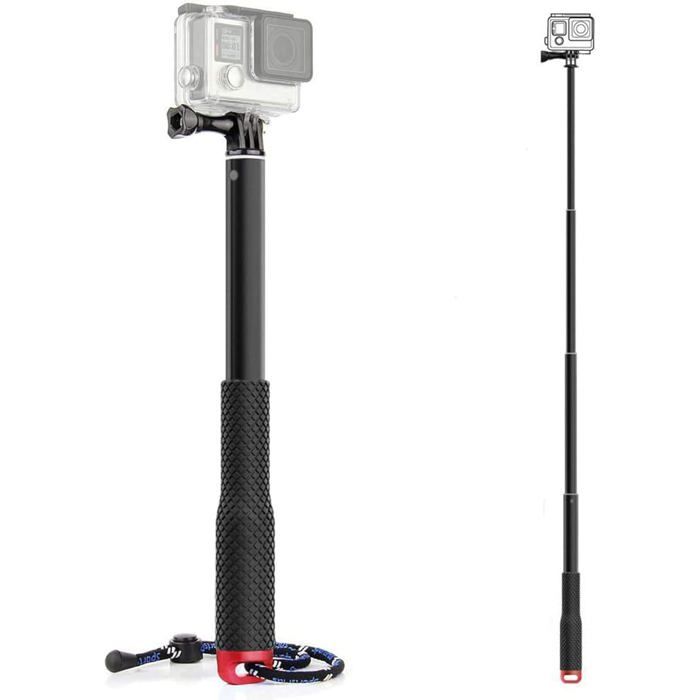 Perche à Selfie Télescopique Yunteng, Noir, Monopode