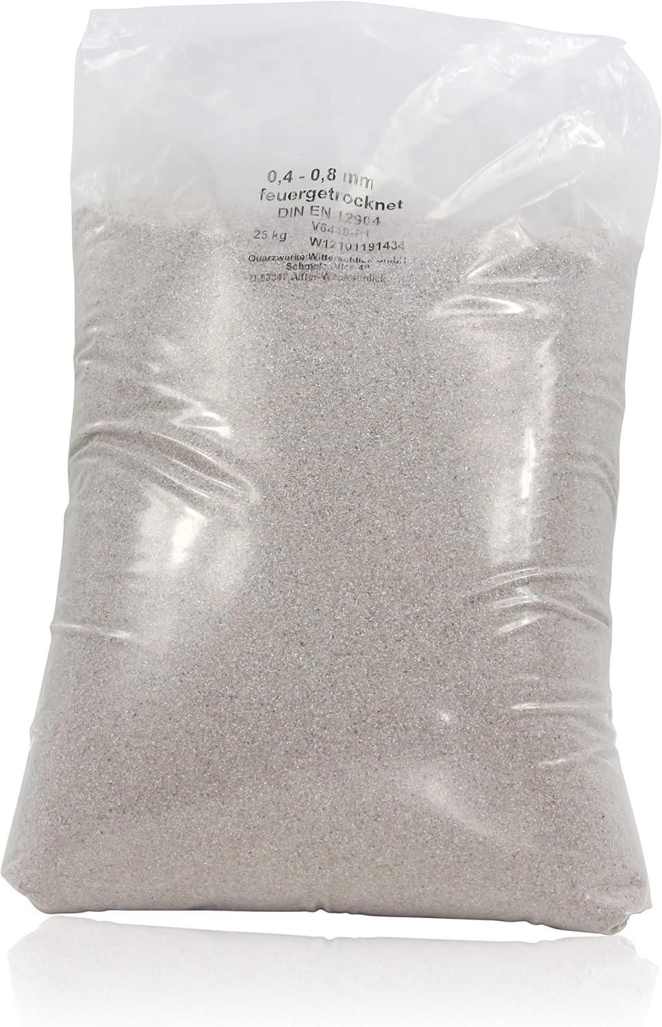 Steinbach Sable De Quartz Pour Filtre De Piscine 0,7 - 1,2 Mm, 25 Kg