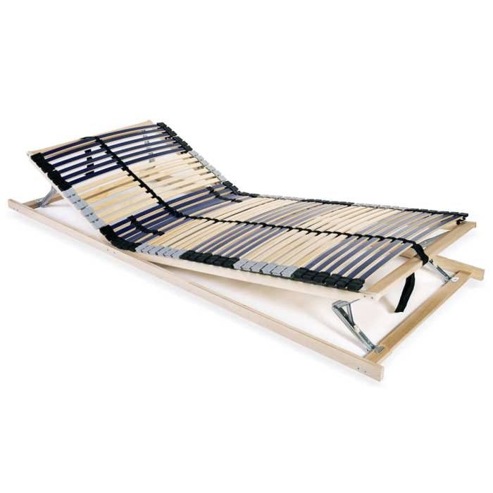 Sommier à lattes 7 zones - vidaXL - 80x200 cm - 42 lattes - Réglable tête et pieds - Fermeté ajustable