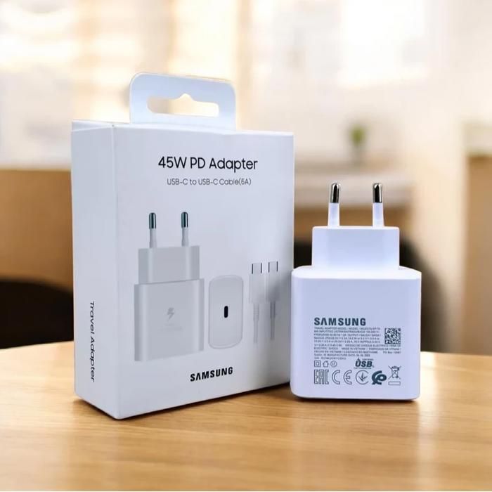Chargeur SAMSUNG EP TA845XBCGCN Ultra Rapide Type C avec câble 1M - vue 2