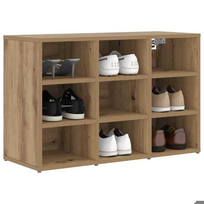 (Promo 2026)Cabinet à chaussures - SHIELD - Stockage chaussures - pour lentrée - Chêne artisanal 77 5x30x51cm 1293732 (Promo 2026)Cabinet à chaussures - SHIELD - Stockage chaussures - pour lentrée - Chêne artisanal 77 5x30x51cm 1293732