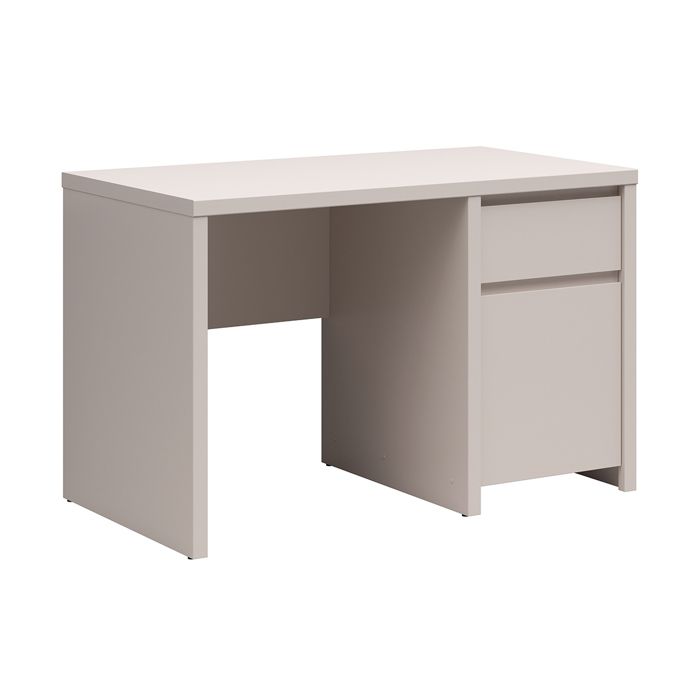 Bureau 1 porte 1 tiroir Petits-meubles - Soren - 120 x 65 x 77cm - Cachemire Bureau 1 porte 1 tiroir Petits-meubles - Soren - 120 x 65 x 77cm - Cachemire