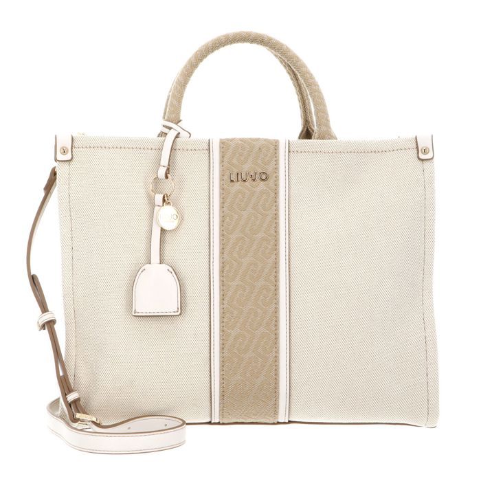 LIU JO Sac à main beige crème pour femme - Ridhi Tote Bag M Neutro / Cream 342757