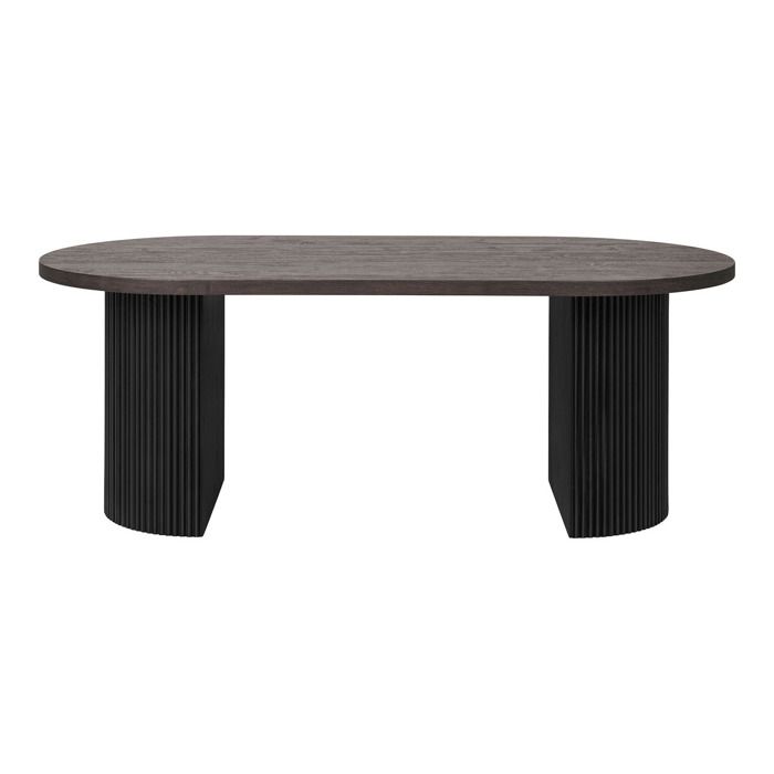 Table basse Boavista brun foncé 120x60 cm - Réf. VK8681847495352