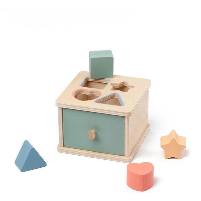 Jouets éducatifs pour enfants – Jeu de tri de formes Montessori – Boîte dencastrement – Cadeau déveil pour bébés