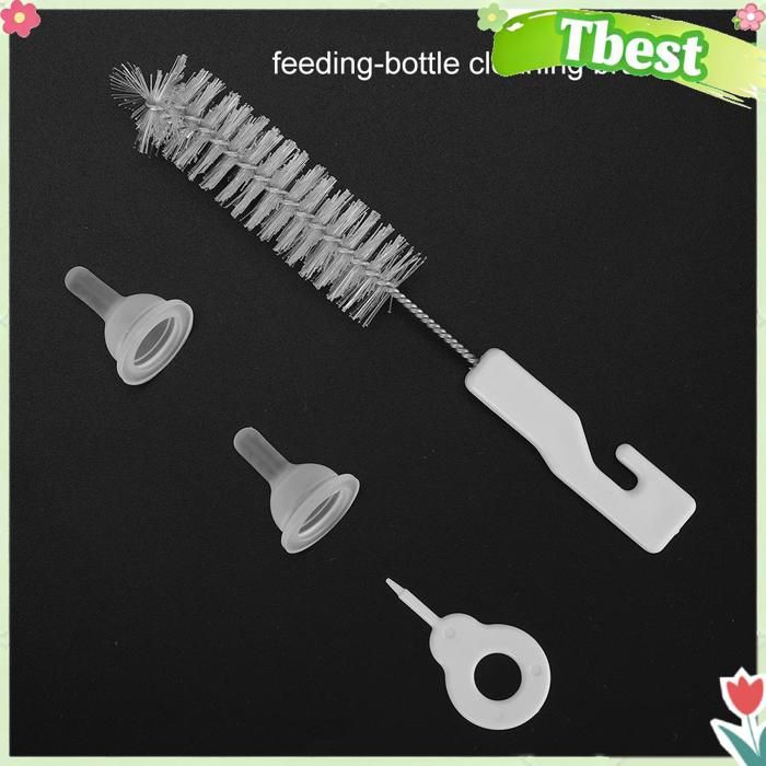 Tbest Biberon pour animaux de compagnie Ensemble dallaitement de biberons deau de sécurité de petit animal animalerie kit Bleue