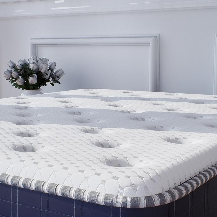 Matelas 140x190cm Hybride 7 Zones Pocket Spring - Hauteur 28cm, Fermeté Moyenne, Confort Premium
