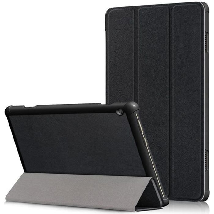 Housse étui Pour Lenovo Tab M10 (2018) TB-X605F 10.1 Pouces - Similicuir, Fonction Réveil/veille, Support Intégré