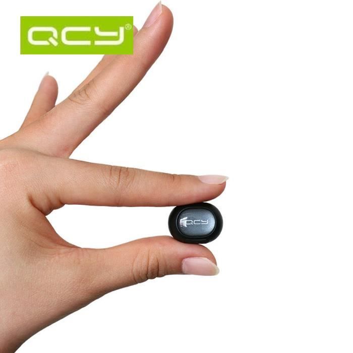 Casque Bluetooth QCY Q26 - Blanc - Kit mains libres - Oreillette invisible