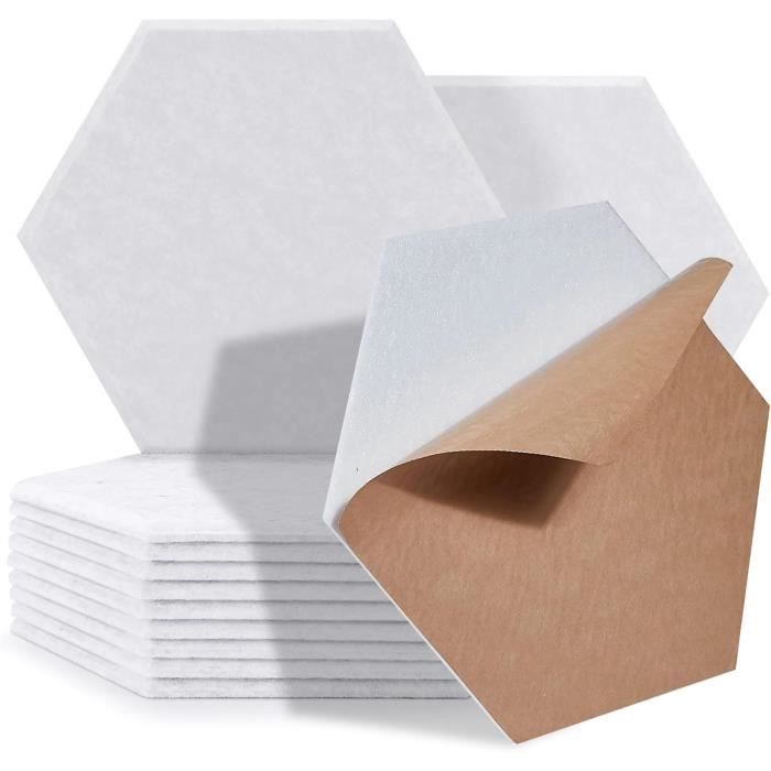 Panneaux Mousse Acoustique Autocollants - Lot De 12, 30x30x0,9cm - Réduction Bruit Studio, Bureau, Imitation Brique - 5