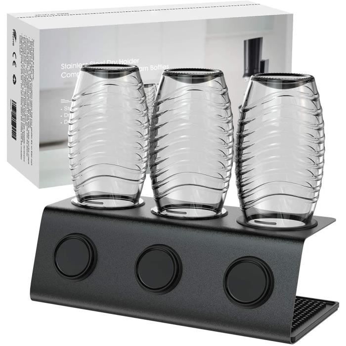 Bottle Drip Rack Stainless Steel Bottle Holder Compatible With Sodastream 3 Er - Drip ...