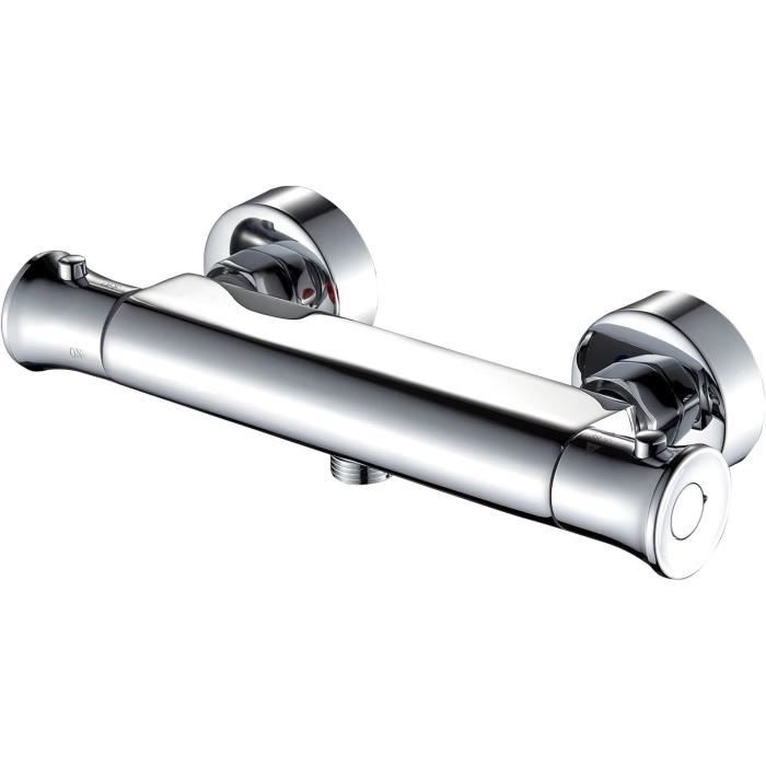 Solepearl Mitigeur Thermostatique Bain Douche En Laiton, Avec 2 Sorties