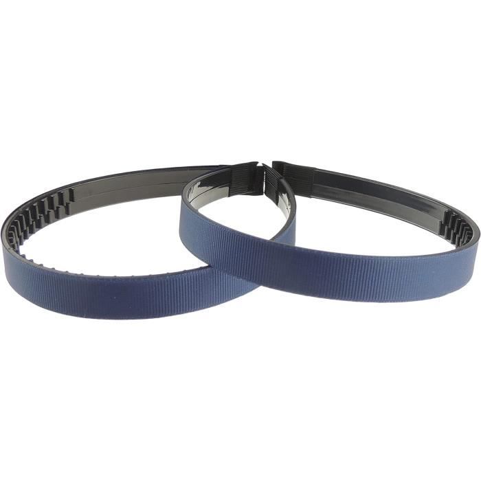 Lot De 2 Serre-Têtes En Satin Côtelé Recouvert De Dents Noires De 15 Mm ...