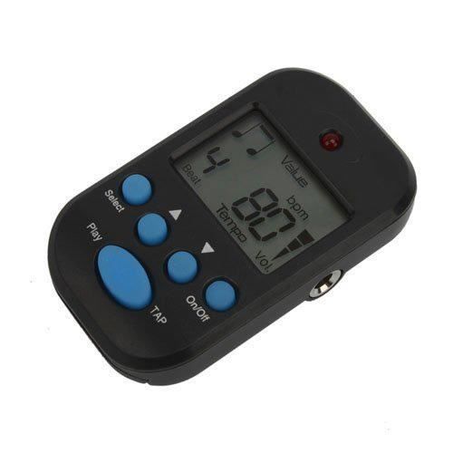 Mini metronome electronique M50 Noir LCD numerique + pile pas cher