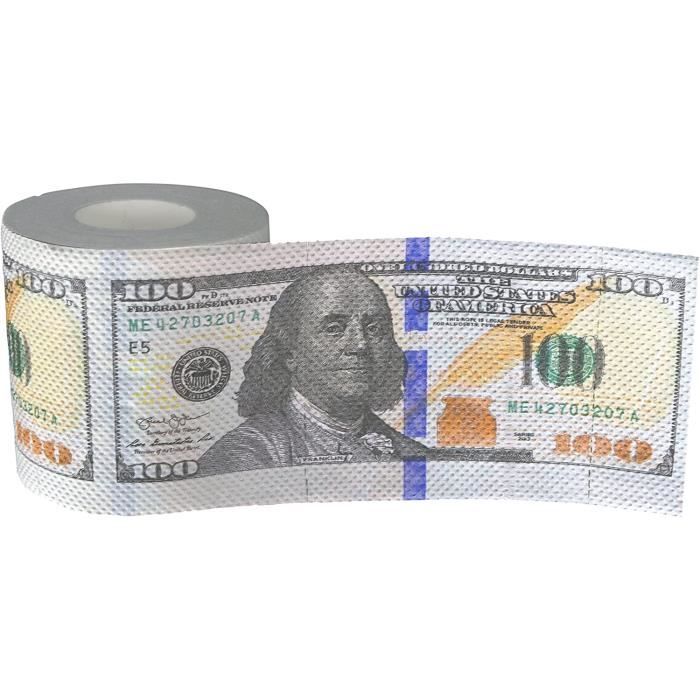 240 feuilles de papier toilette blague - Billet de 100 dollars - 1  rouleau[447] - Cdiscount Au quotidien