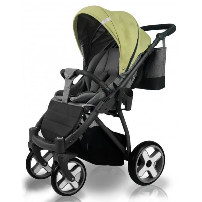 poussette 4 roues tout terrain compacte