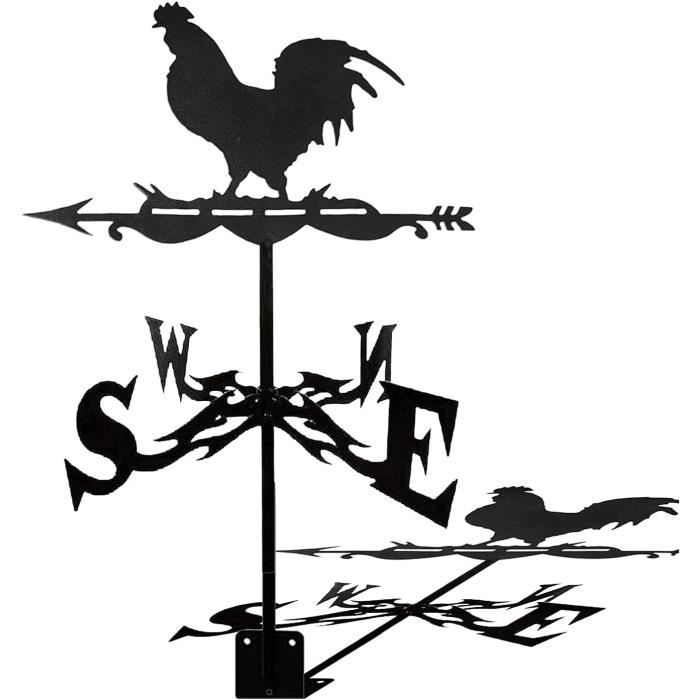 Girouette De Jardin En Métal Pour Moto, Girouette Avec Décorations De Montage Sur Le Toit