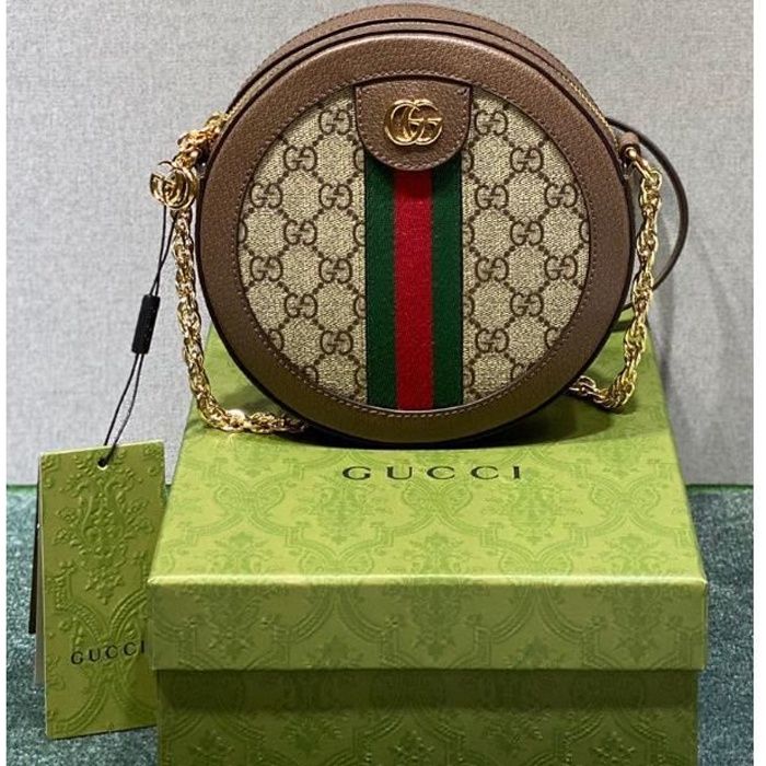 Femme Sac a main Gucci sac de messager Petit sac a bandouliere Forme ronde Cdiscount Bagagerie Maroquinerie