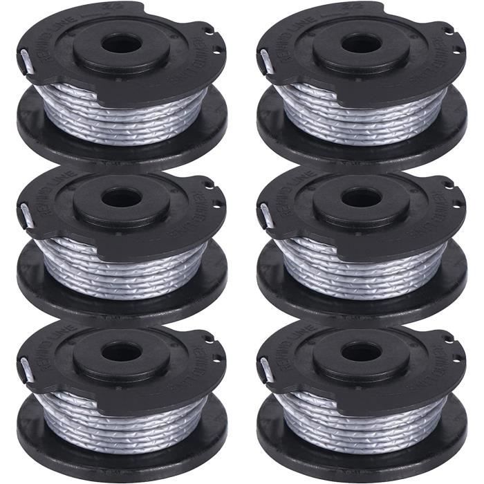Bobines De Fil De Rechange Pour Débroussailleuse - Lot De 2 - Compatible FSA56, FSE41, FSE52 - Fil 1,6 Mm X 5 M - 9