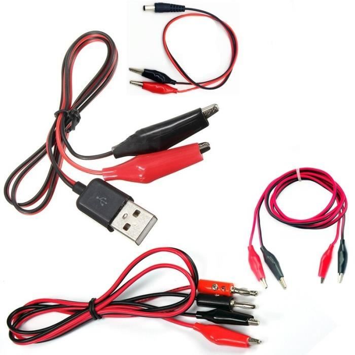 Câble SAE Avec Pinces Crocodile Et Interrupteur - 16AWG, 12V, 3.5 M - Pour Connexion Rapide Sur Batterie (VTT, Tracteur, Pompe à Eau, Moto)