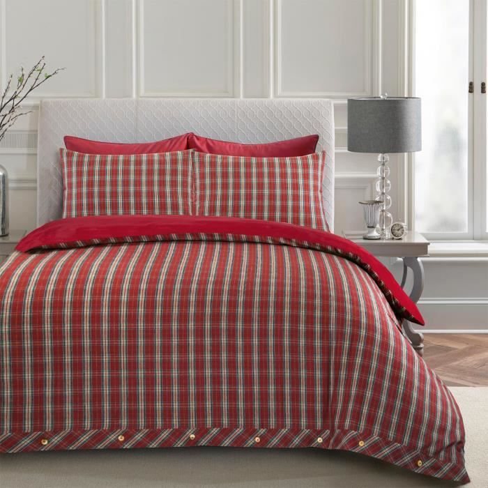 Housse de couette tartan - Achat / Vente pas cher