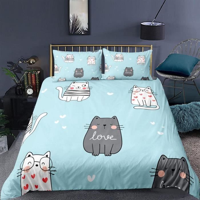 ZTYROLJ Arc-en-Ciel Housse de Couette 90x190cm, Housse de Couette Zippée, Parure de Lit en Microfibre 1 Personne, Parure de Lit Enfant avec Taie d'oreiller 40x60cm