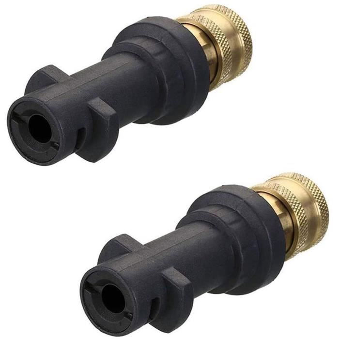 Lot de 2 adaptateurs pour nettoyeur haute pression 1-4 avec connecteur rapide M14 x 1,5[38