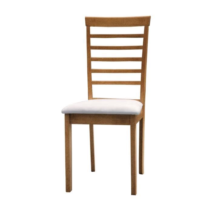 Lot de 2 Chaises - Priscila - Venprodin - Merisier