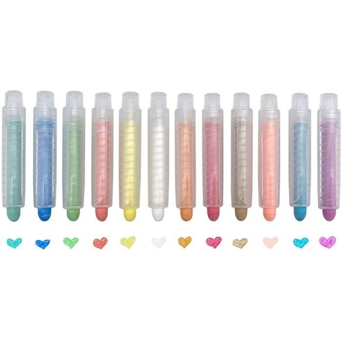 Lot De 128 Craies De Trottoir Géantes Et Lavables - Non Toxiques, Couleurs Vives - Pour Dessin Sur Sol, Aire De Jeux Enfants