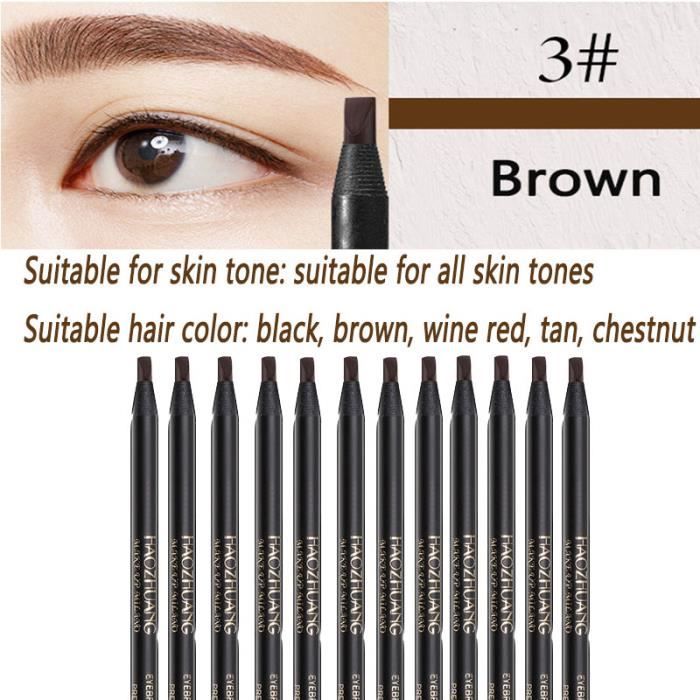 SANA Crayon à sourcils nouveau-né 3 voies B6 Marron naturel main image 1