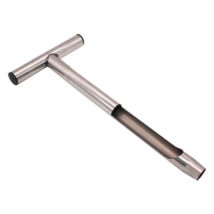 Échantillonneur De Sol Ergonomique Poignée T - Acier Inoxydable Réutilisable OFFSCH