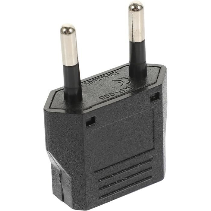 Lot de 6 adaptateurs de prise européenne Adaptateurs 6 A 110/250 V de