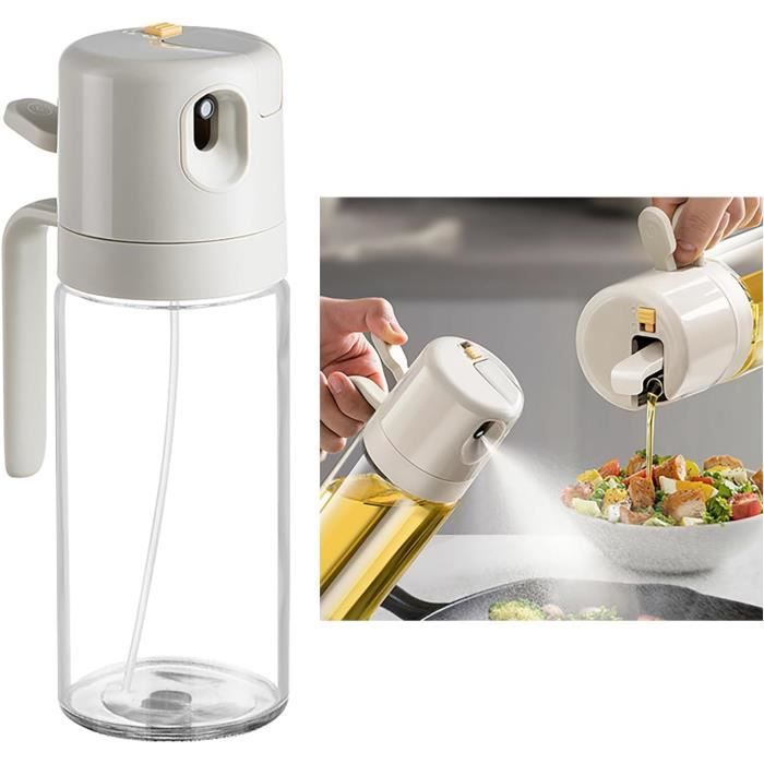 Pulvérisateur D'huile 2 En 1 Toaren - 470ml En Verre Avec Brosse - Parfait Pour Cuisson, Salade Et Barbecue