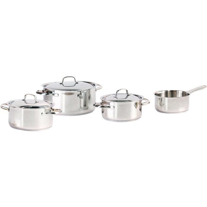Batterie de cuisine - Tous feux dont induction - COSY & TRENDY-DAILY - Acier inoxydable - 7 pièces